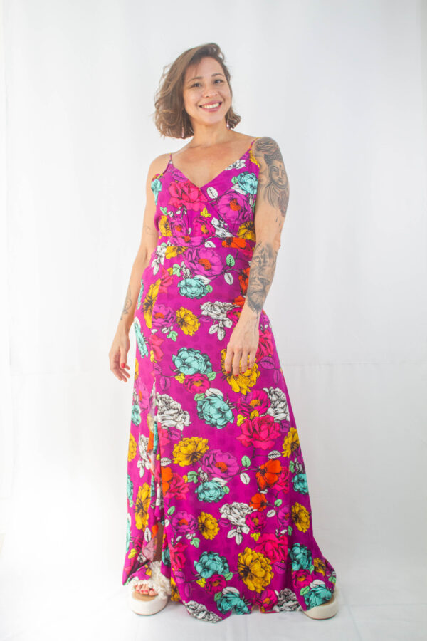 Vestido longo Floral Oh!Boy