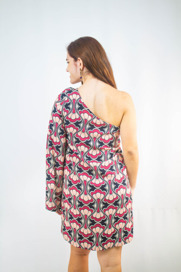 Vestido curto um ombro só Totem - Image 2