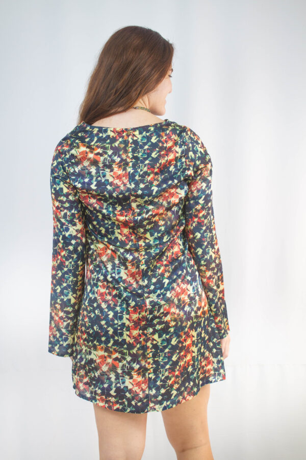 Vestido curto manga Cantão - Image 3