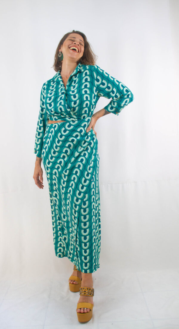 Vestido Midi manga Totem