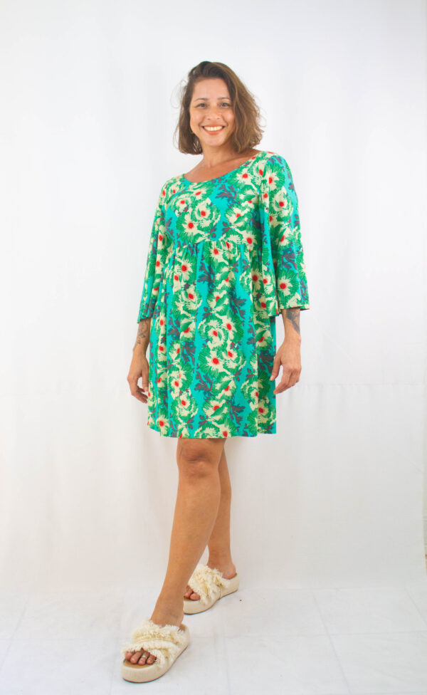 Vestido curto floral Totem