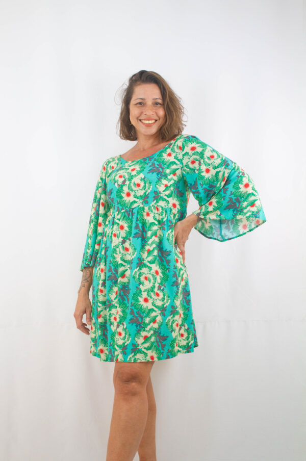 Vestido curto floral Totem - Image 4