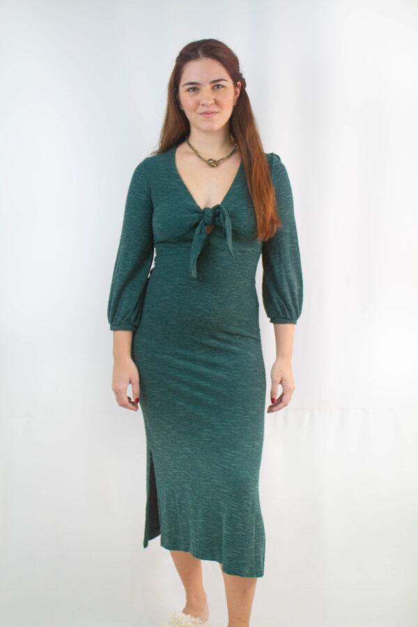 Vestido Midi manga Maria Filó