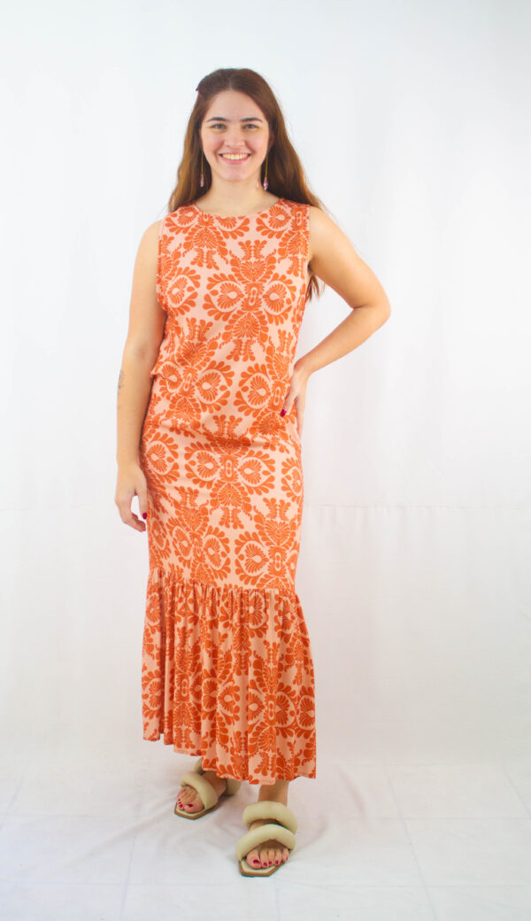 Vestido longo Totem