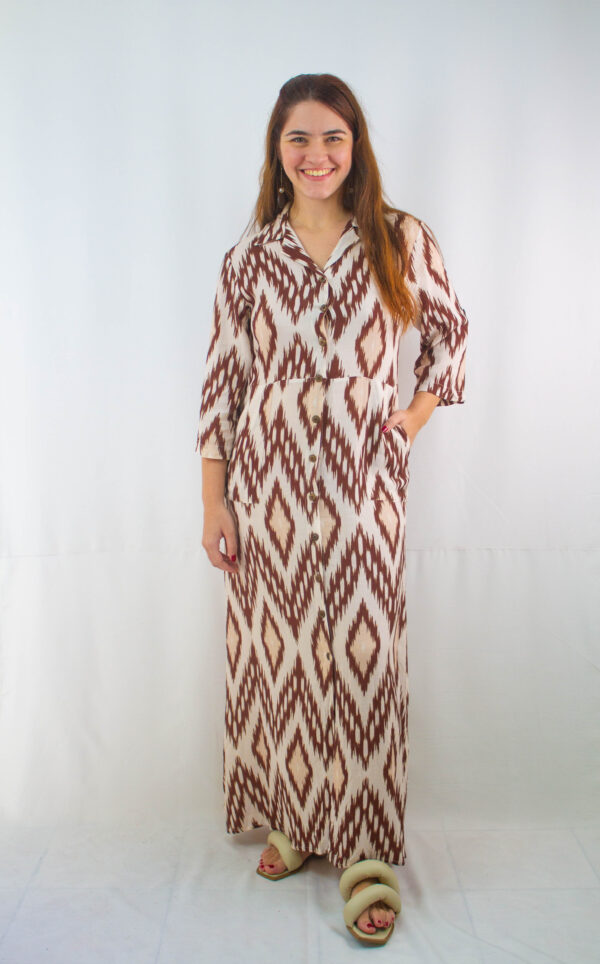 Vestido chemisie longo Totem