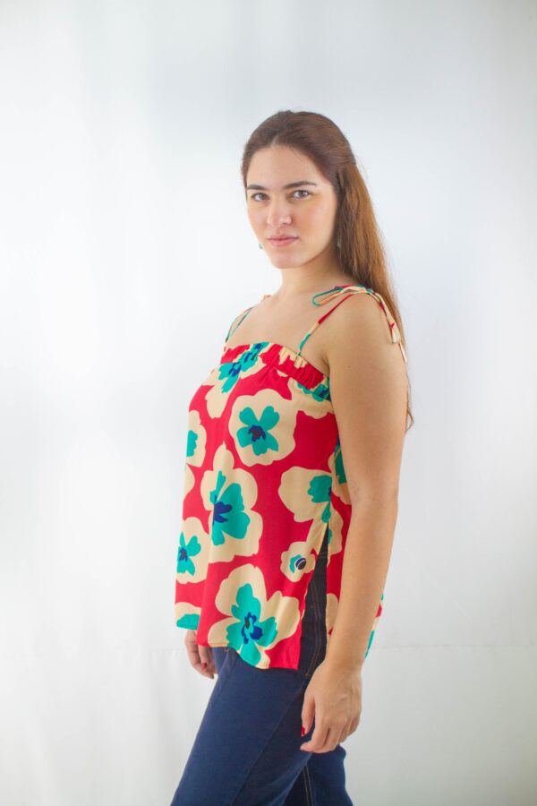 Blusa alça floral Maria Filó