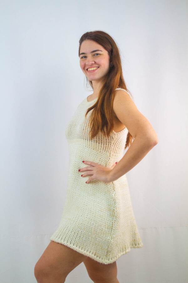 Vestido curto tricô Farm - Image 2