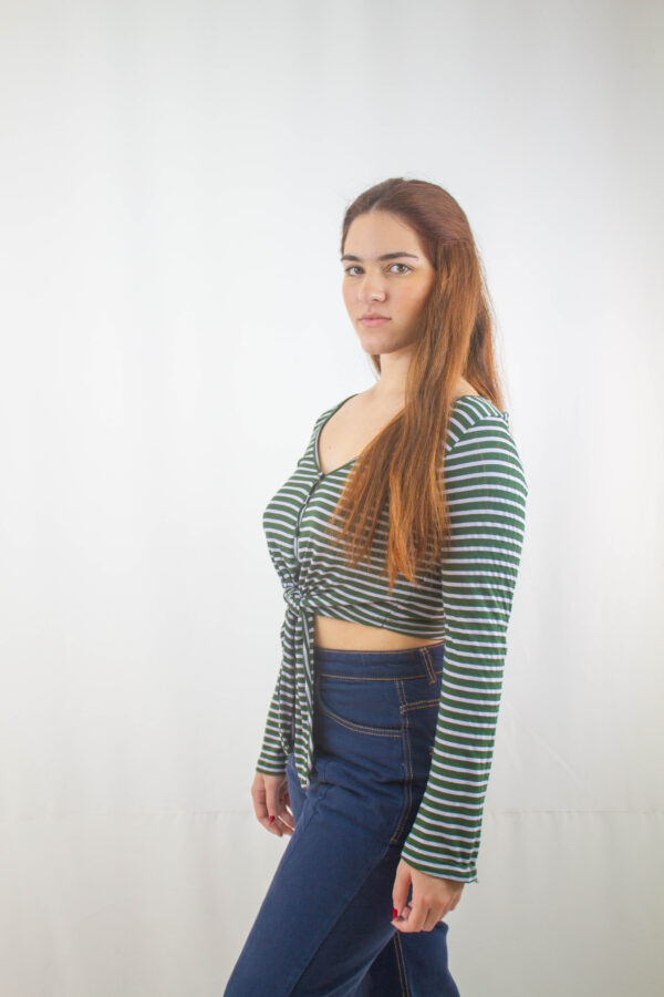Blusa listras malha Cantão - Image 2